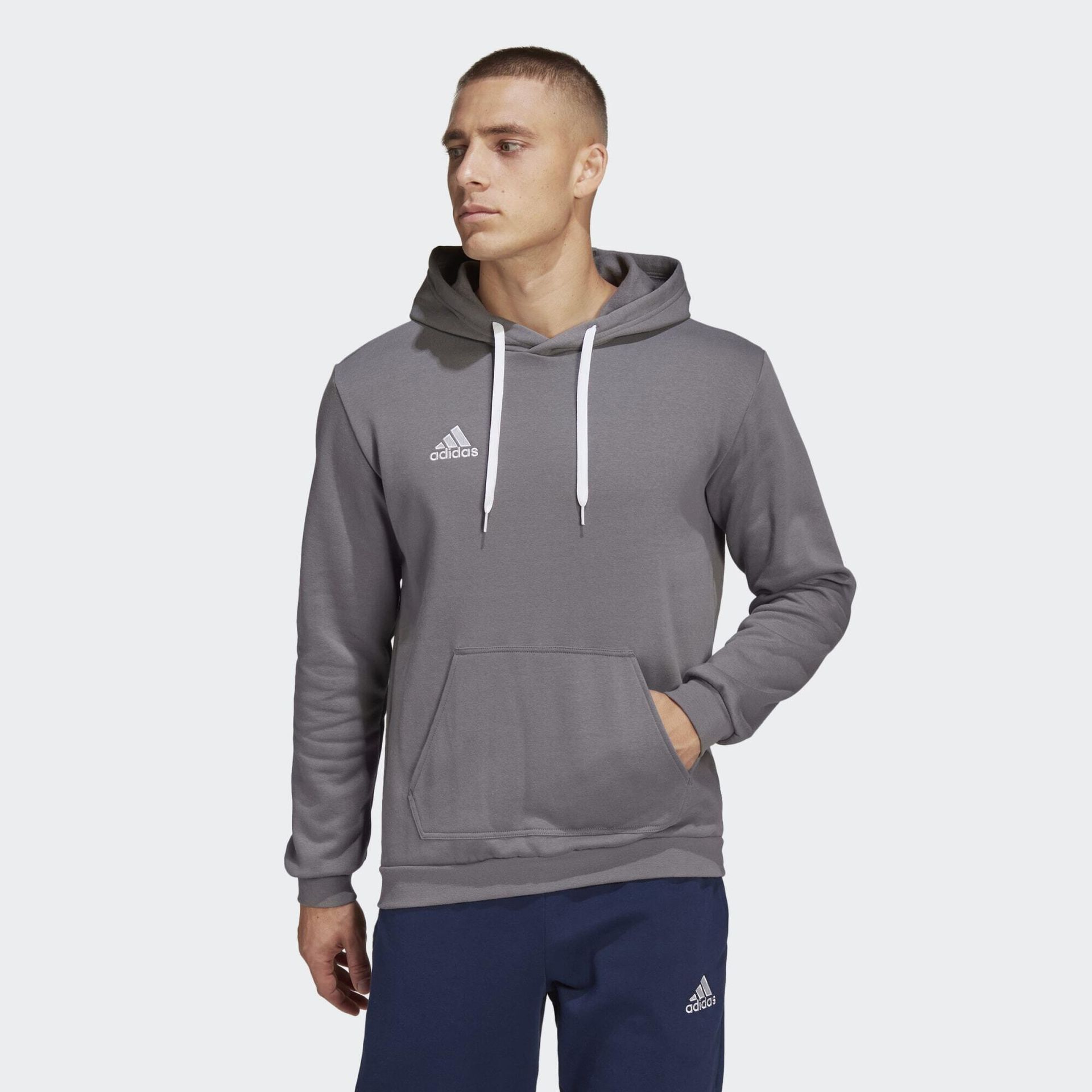 adidas Entrada 22 Sweat Hoodie HB0578 męska Bluza sportowa szara