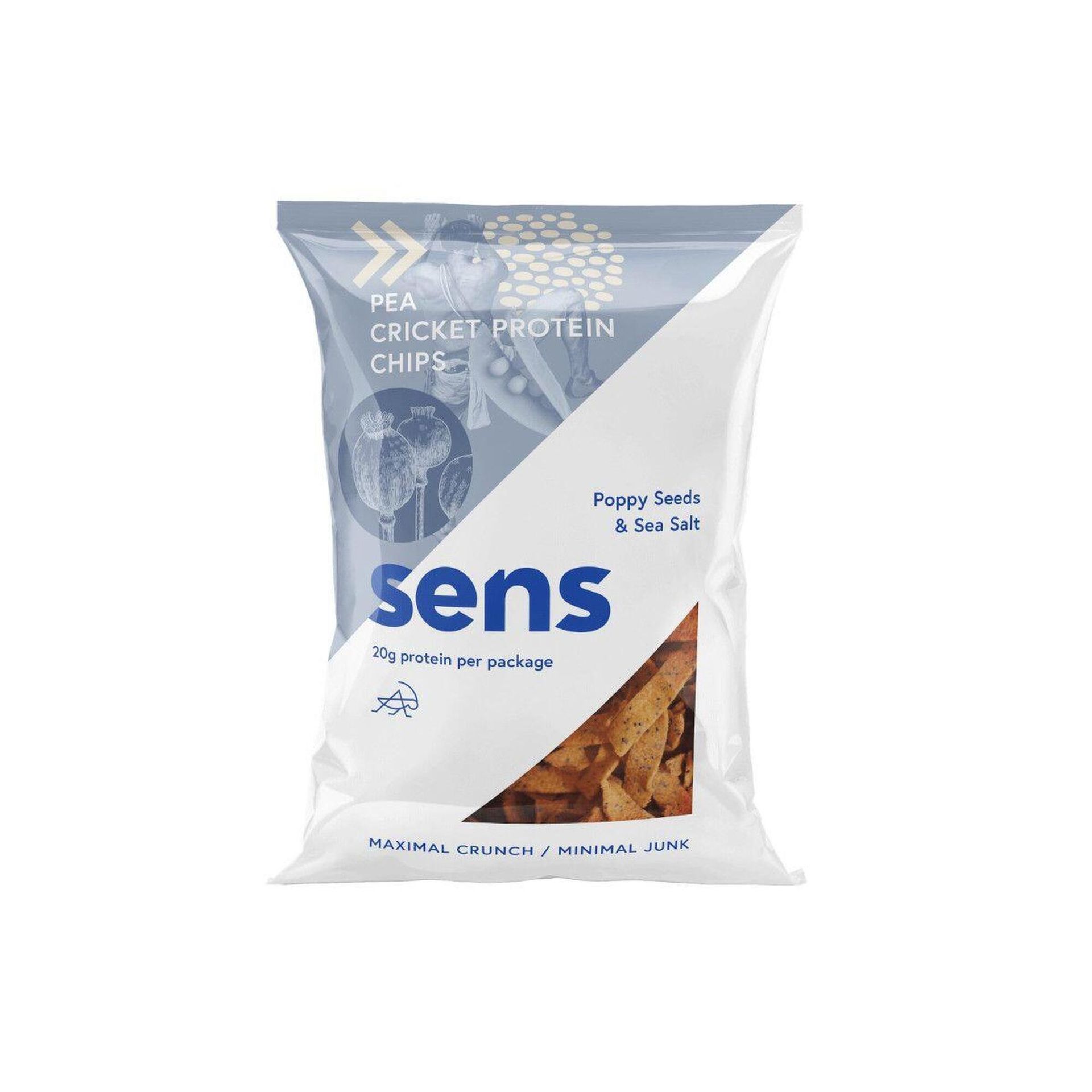 Sens Chipsy proteinowe z grochu oraz z mąką ze świerszczy 80 g