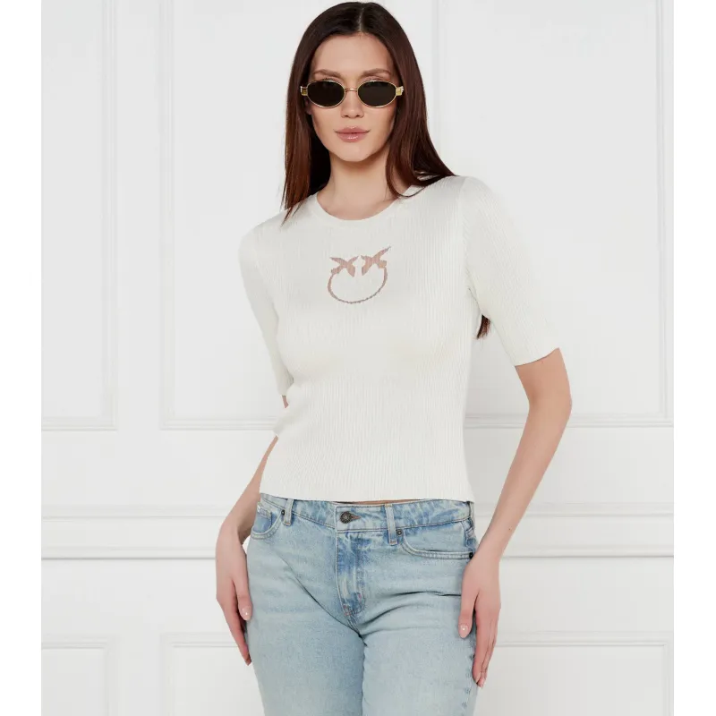 Pinko Jedwabna bluzka Tritone | Cropped Fit