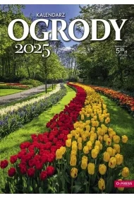 Kalendarz 2025 A4 Ścienny Ogrody
