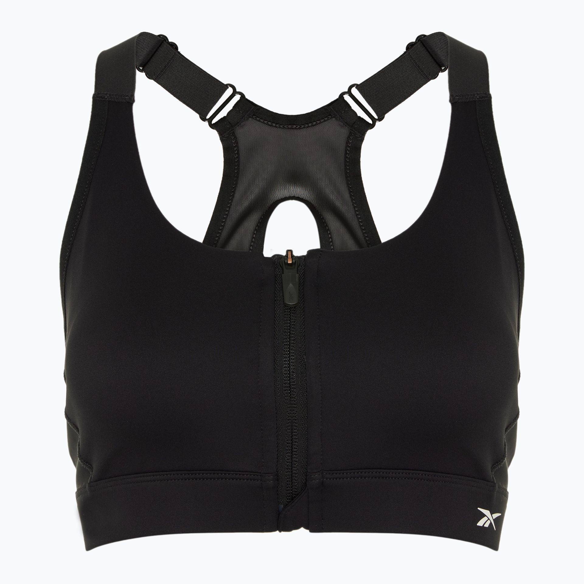 Biustonosz treningowy Reebok Lux Front-Zip High Impact black WYSYŁKA W 24H 30 DNI NA ZWROT
