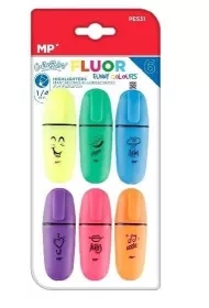 Zakreślacz fluorescencyjny mini 6szt