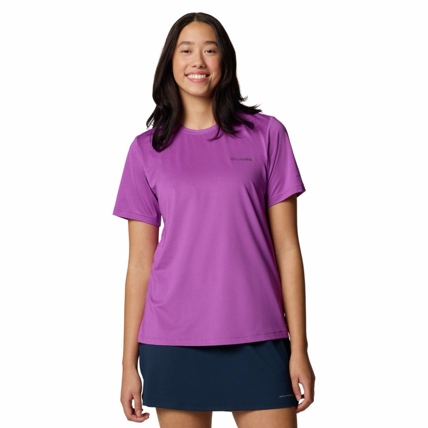 Damska koszulka Columbia Wild Springs Short Sleeve razzle - L