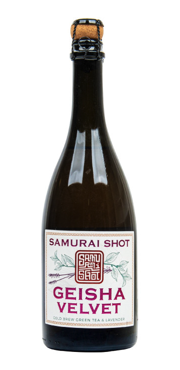 Samurai Shot - Geisha Velvet - Zielona herbata i lawenda, napój gazowany, 750 ml