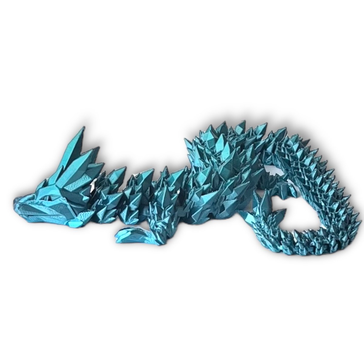Smok 3D Dragon Figurka smoka Kryształowy smok 42cm Dekoracja pokoju