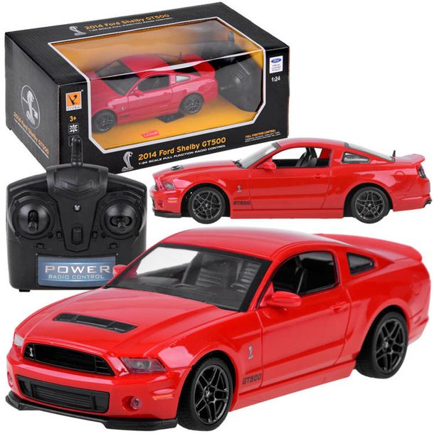 Ford Mustang Shelby Gt500 1:24 Auto Zdalnie Sterowane R/c Pilot 2,4ghz