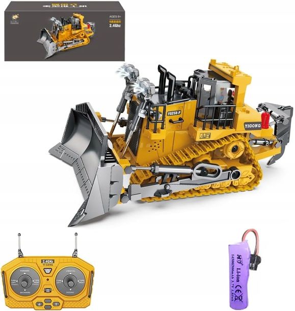 Buldożer Rc Zdalnie Staerowany Pojazd Budowlany Efekty Świetlne
