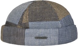 Czapka Dokerka Laughlin Patchwork by Stetson, brązowo-niebieski, XXL (62-63 cm)