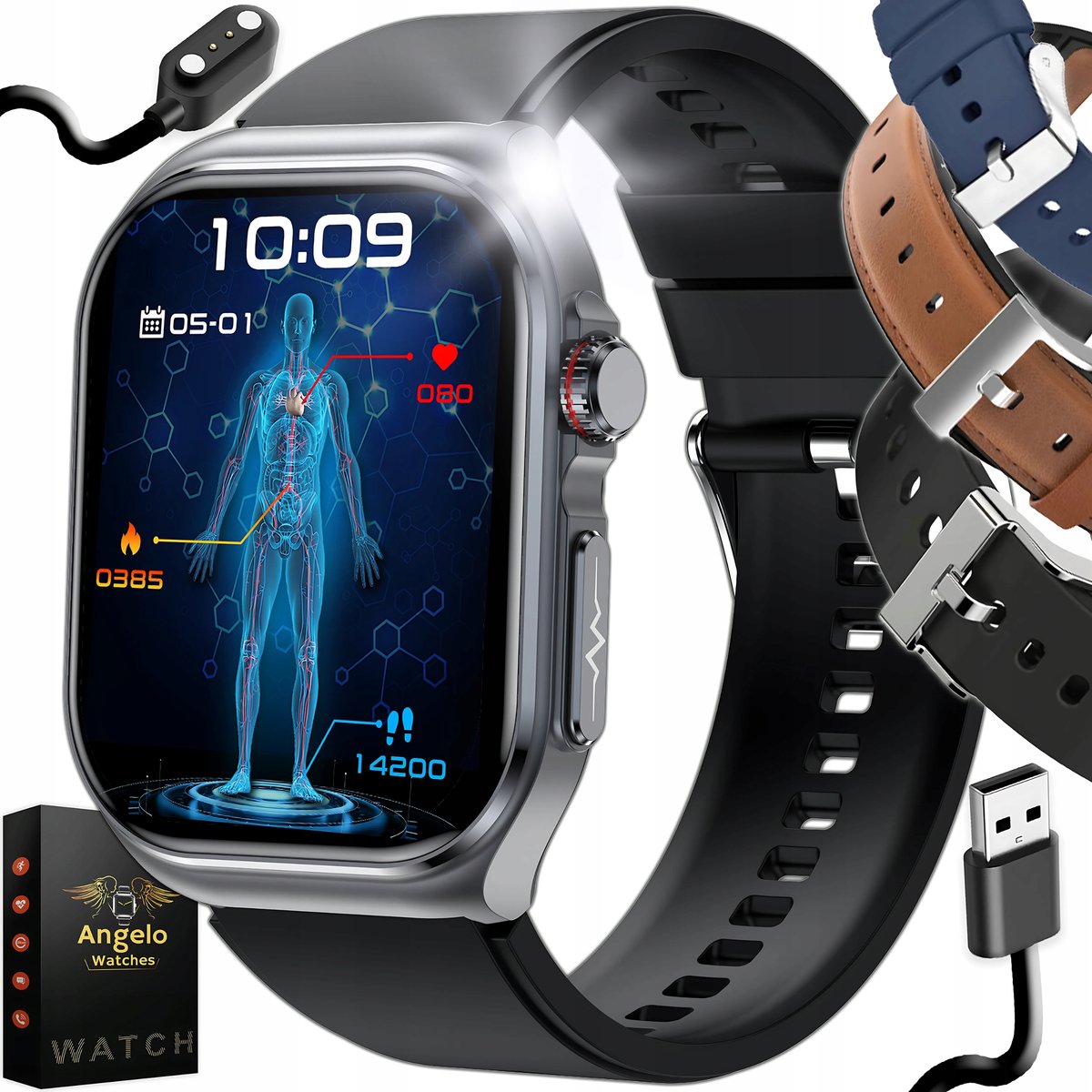Angelo Watches AT585 Czarny