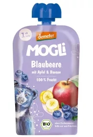 Mus jabłko - banan - borówka bez dodatku cukrów od 1 roku demeter