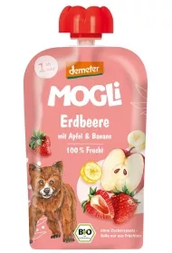 Mus jabłko - banan - truskawka bez dodatku cukrów od 1 roku demeter