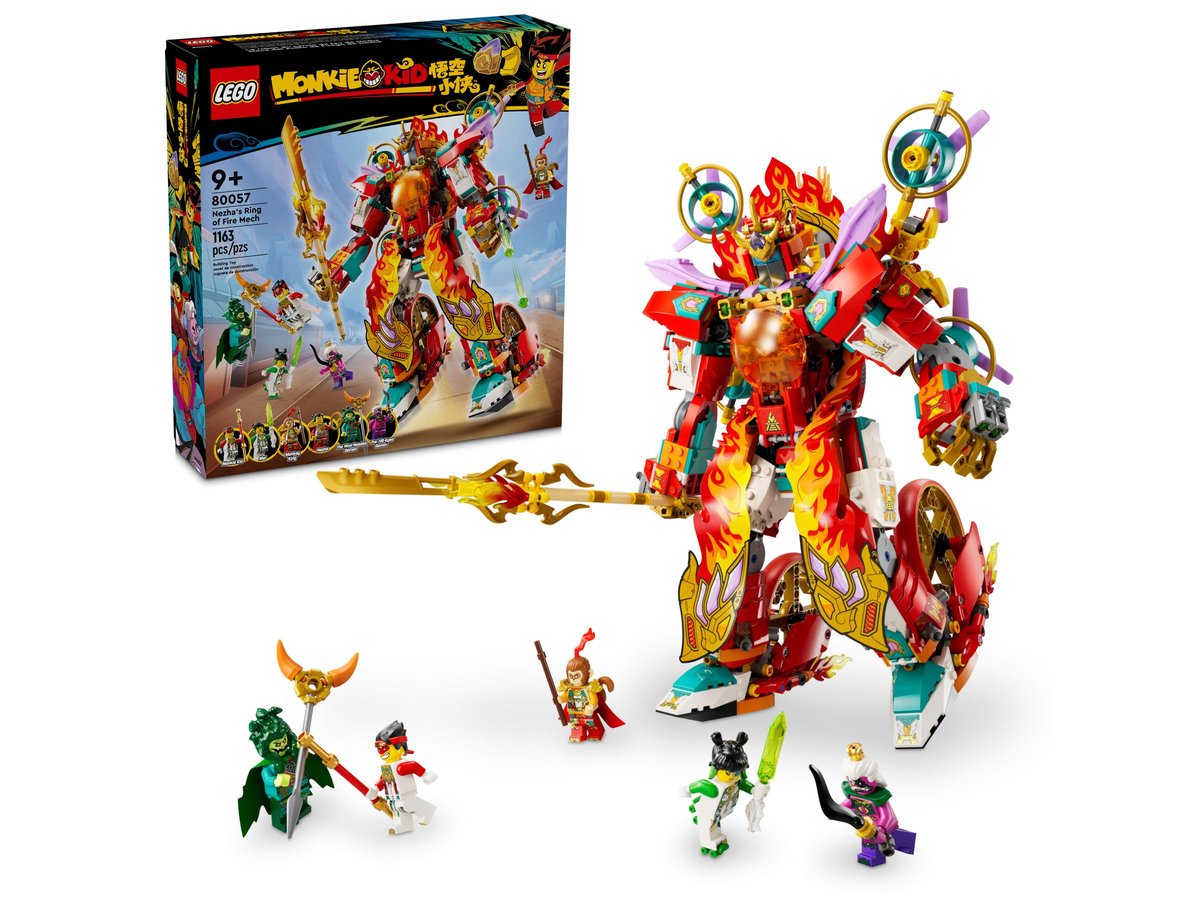 LEGO 80057 Monkie Kid - Mech ognistego pierścienia Nezhy