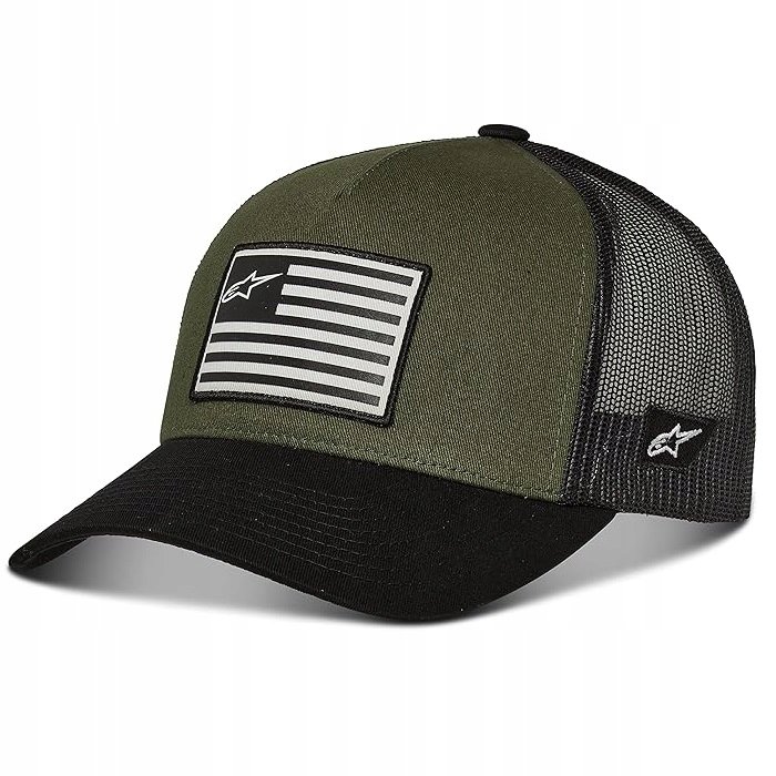 Czapka baseballowa z daszkiem ALPINESTARS 78155 Flag Snapback Hat zielona