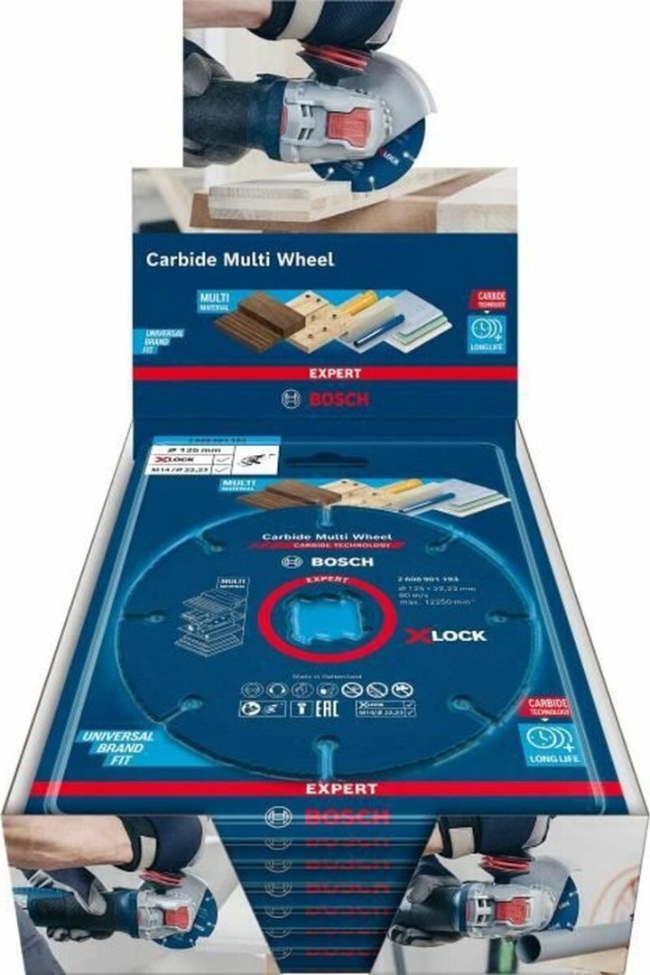 Bosch Tarcza do cięcia BOSCH Expert Carbide Multi Wheel X-LOCK 10 Sztuk 125 mm