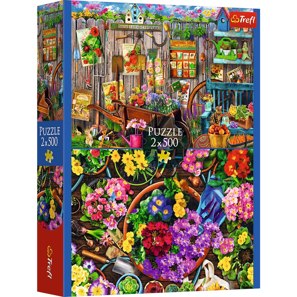 Puzzle - 2x500 - Prace w ogrodzieFSC Mix 70% 37529