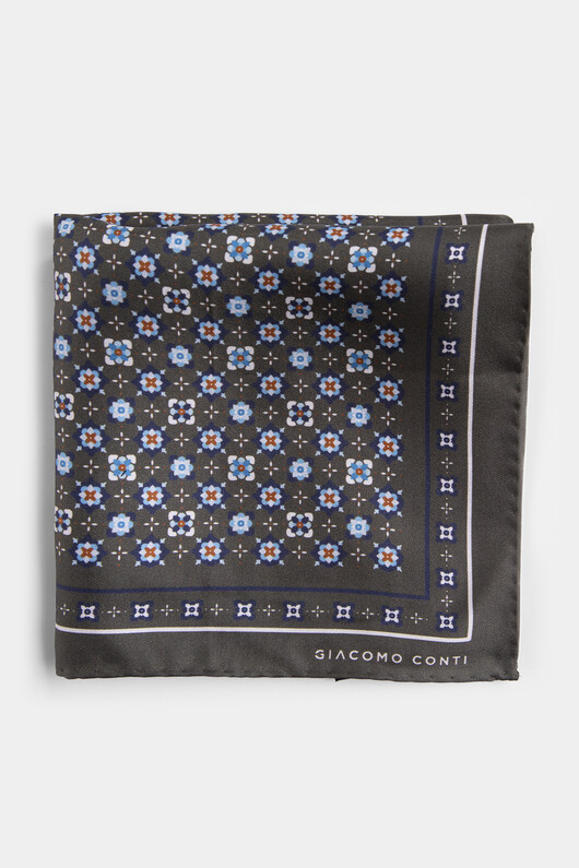 Jedwabna poszetka w oryginalny wzór 00052A80MSA