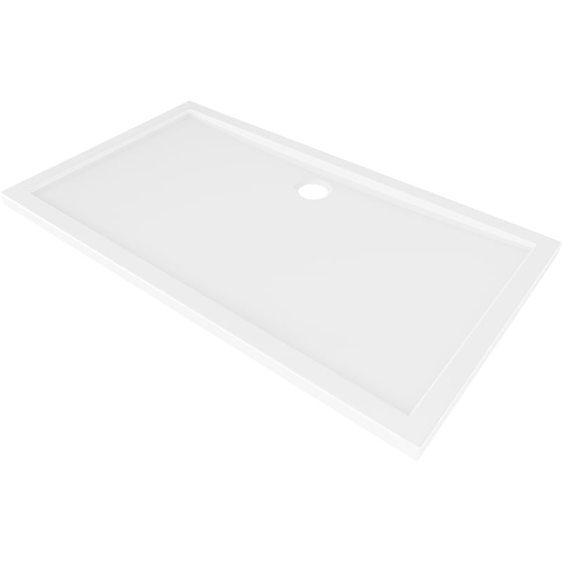 Mexen Flow brodzik prostokątny slim 85 x 160 cm, biały połysk - 46R108516
