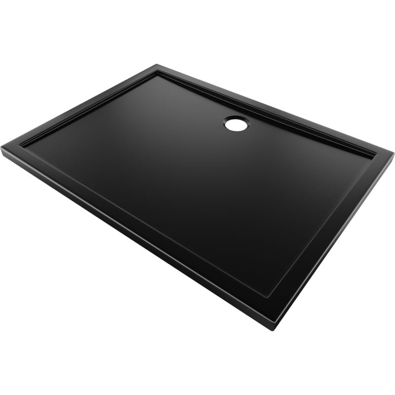Mexen Flow brodzik prostokątny slim 80 x 100 cm, czarny mat - 46R708010