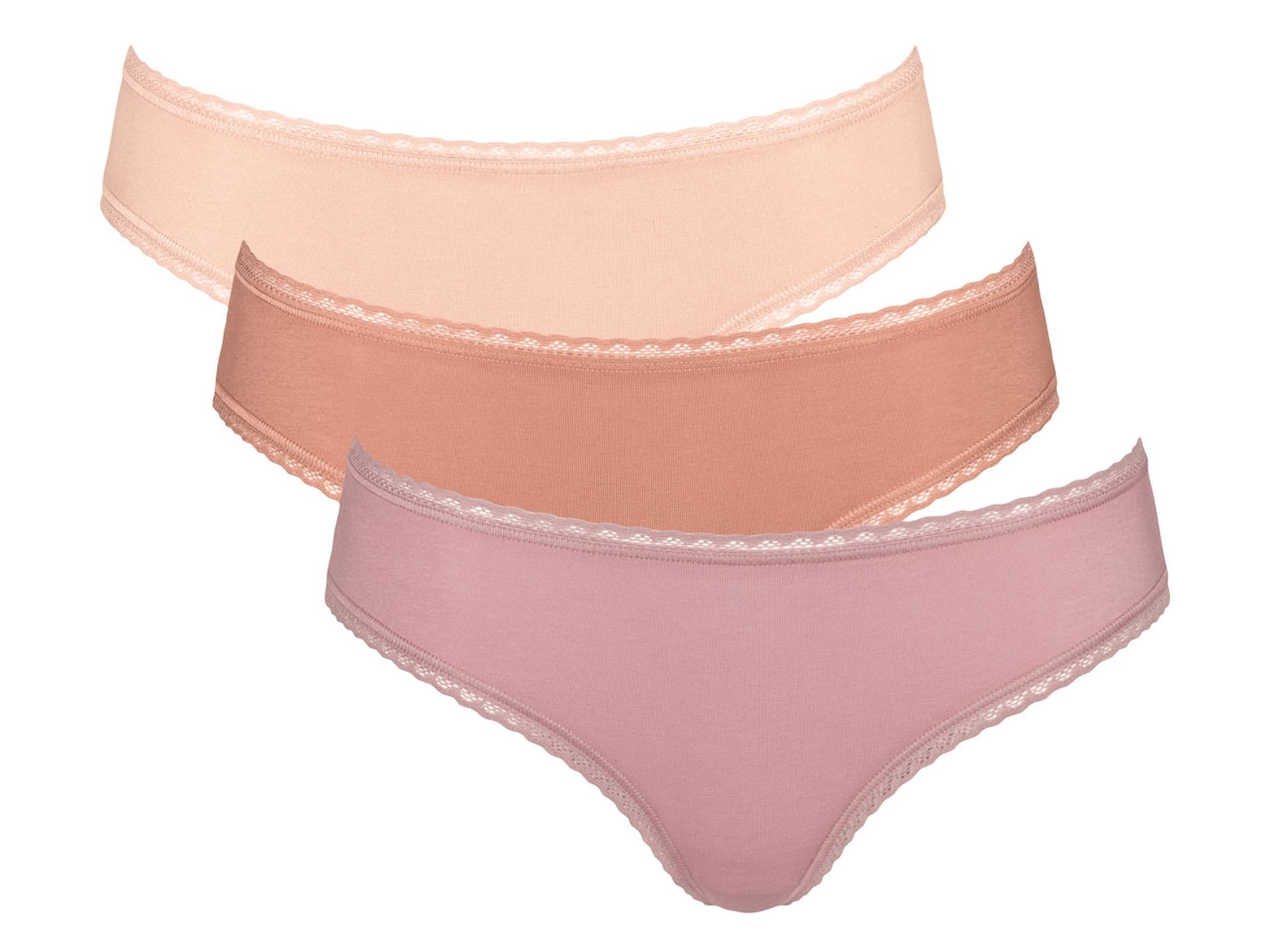 Hello by Sloggi Majtki hipstery damskie z bawełny, 3 pary (Hipster koralowy/różowy/morelowy, 42)