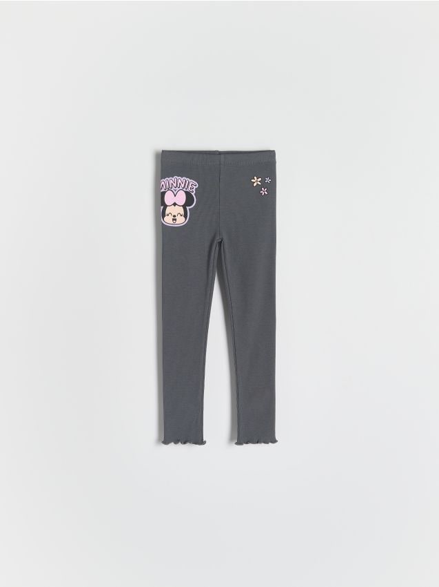Reserved - Legginsy Minnie Mouse - ciemnoszary
