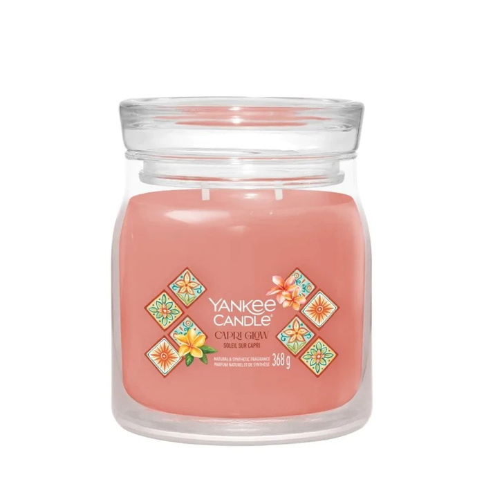 Yankee Candle Signature - Świeca średnia Capri Glow, 368 g