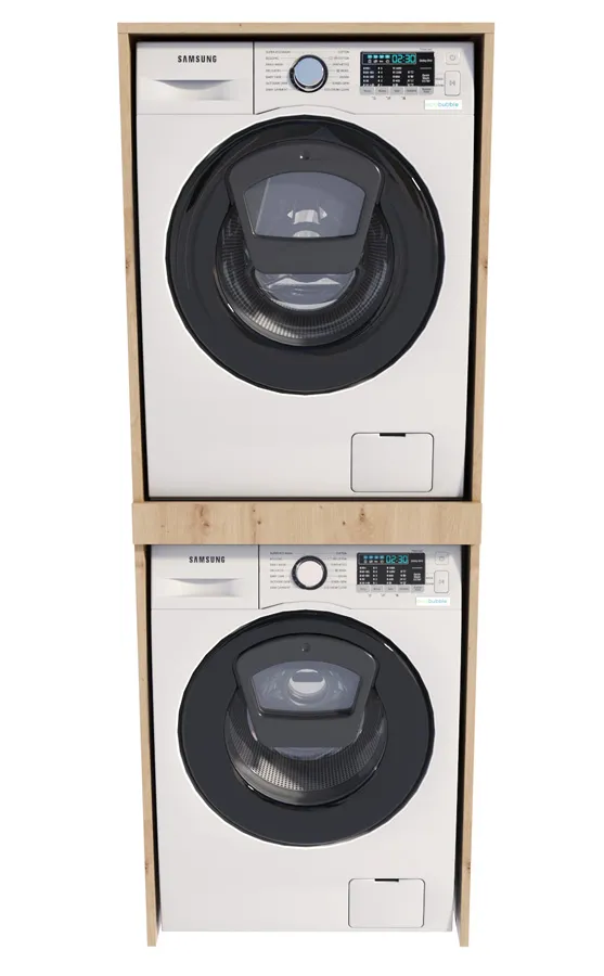 Szafka Do Zabudowy Pralki I Suszarki Dąb Artisan E7-K72