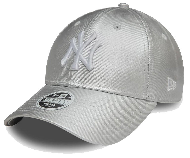 Czapka z daszkiem NEW ERA NY Yankees Womens Met 9FORTY srebrna