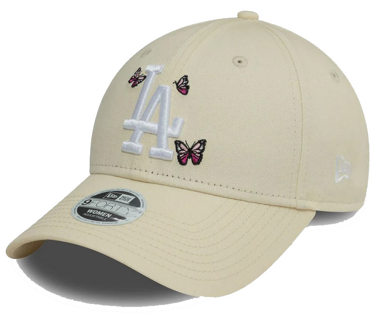 Czapka z daszkiem NEW ERA LA Dodgers Womens Icon 9FORTY kremowa