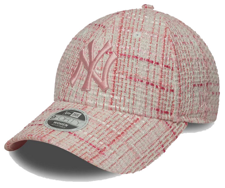 Czapka z daszkiem NEW ERA NYY Womens Tweed 9FORTY różowa