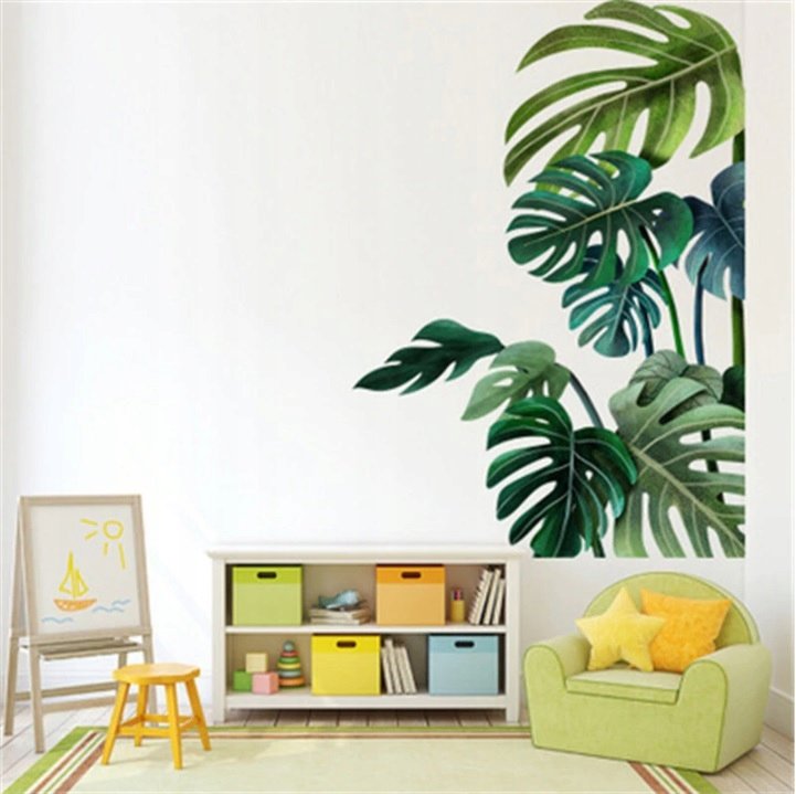 Naklejka na ścianę Liście Monstera Natura Naklejki