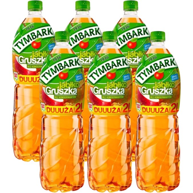 Tymbark Napój jabłko gruszka 2 l x 6 sztuk