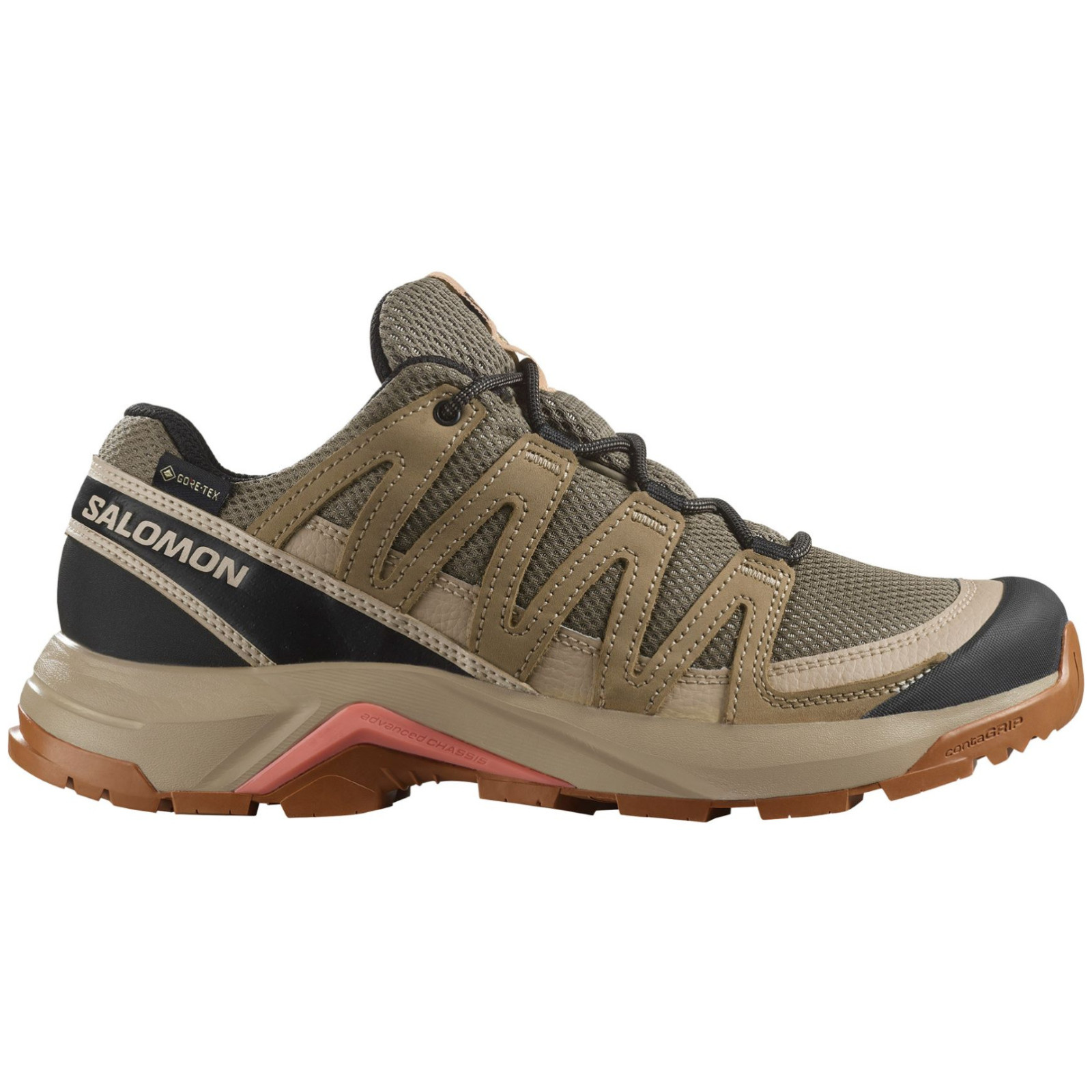 Damskie buty trekkingowe Salomon X-Adventure Recon Gore Tex Rozmiar butów (UE): 38 2/3 / Kolor: zielony