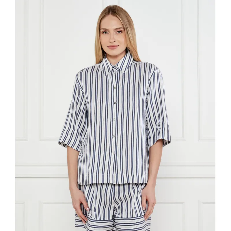 Marella SPORT Koszula Manna | Relaxed fit | z dodatkiem lnu