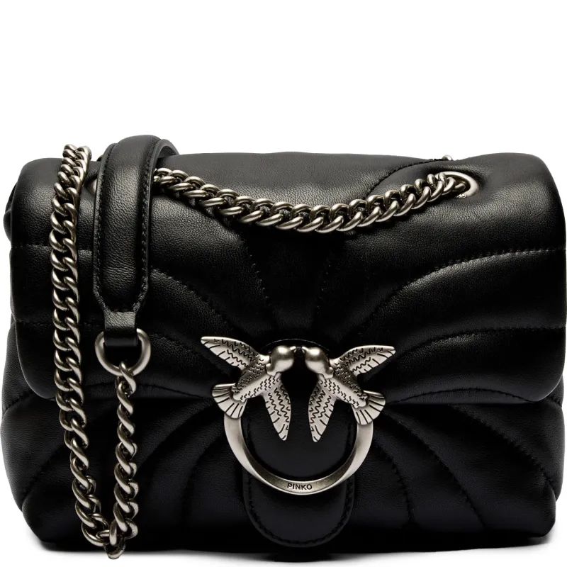 Pinko Skórzana torebka na ramię LOVE PUFF MINI