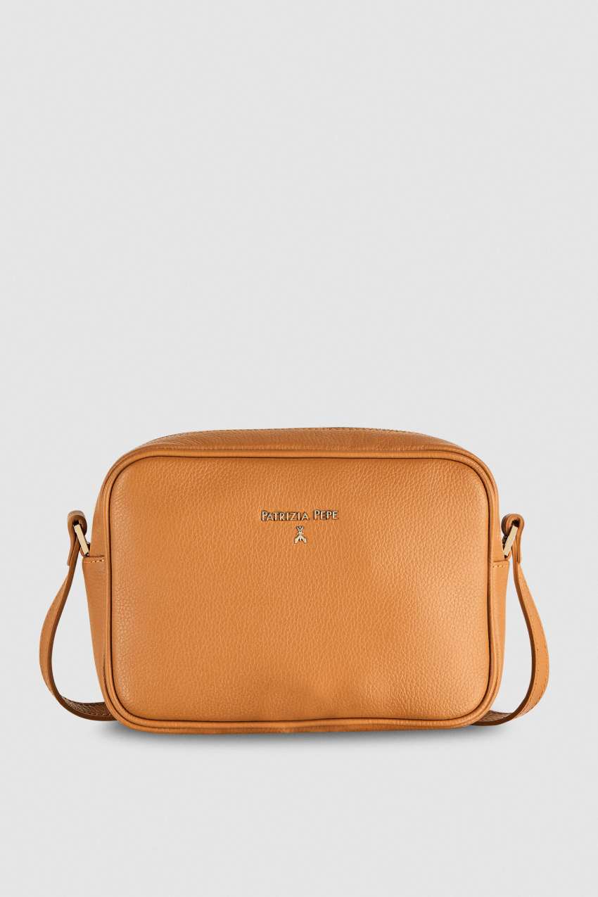 Fly skórzana torba typu Camera bag z wewnętrzną kieszenią