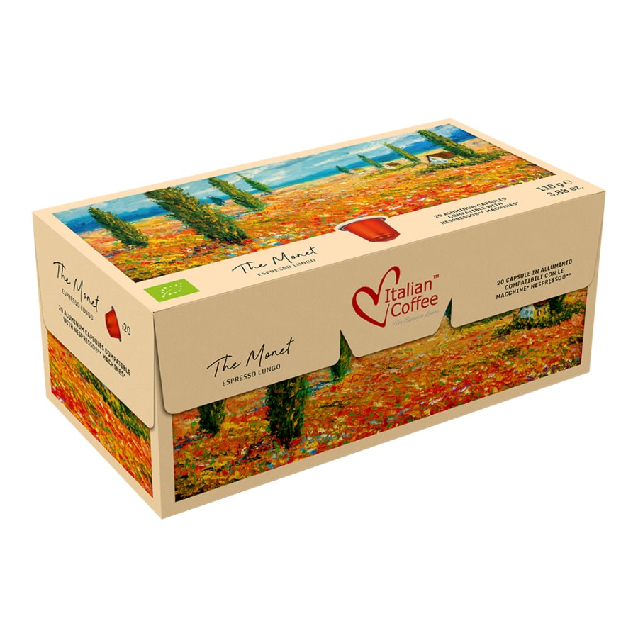 Monet Lungo Biologico kapsułki aluminiowe do Nespresso - 20 kapsułek
