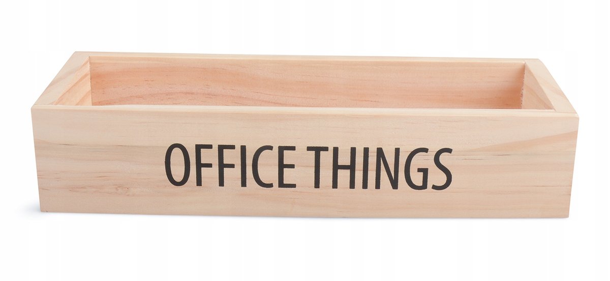 ORGANIZER biurowy drewniany OFFICE THINGS 25x8cm