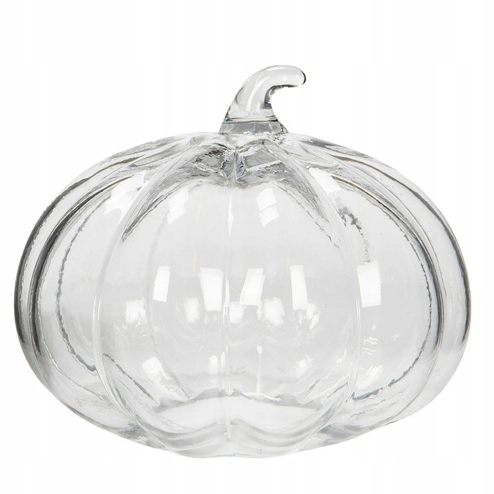 DYNIA FIGURKA SZKLANA PRZEZROCZYSTA skandynawska dekoracyjna do salonu 14cm