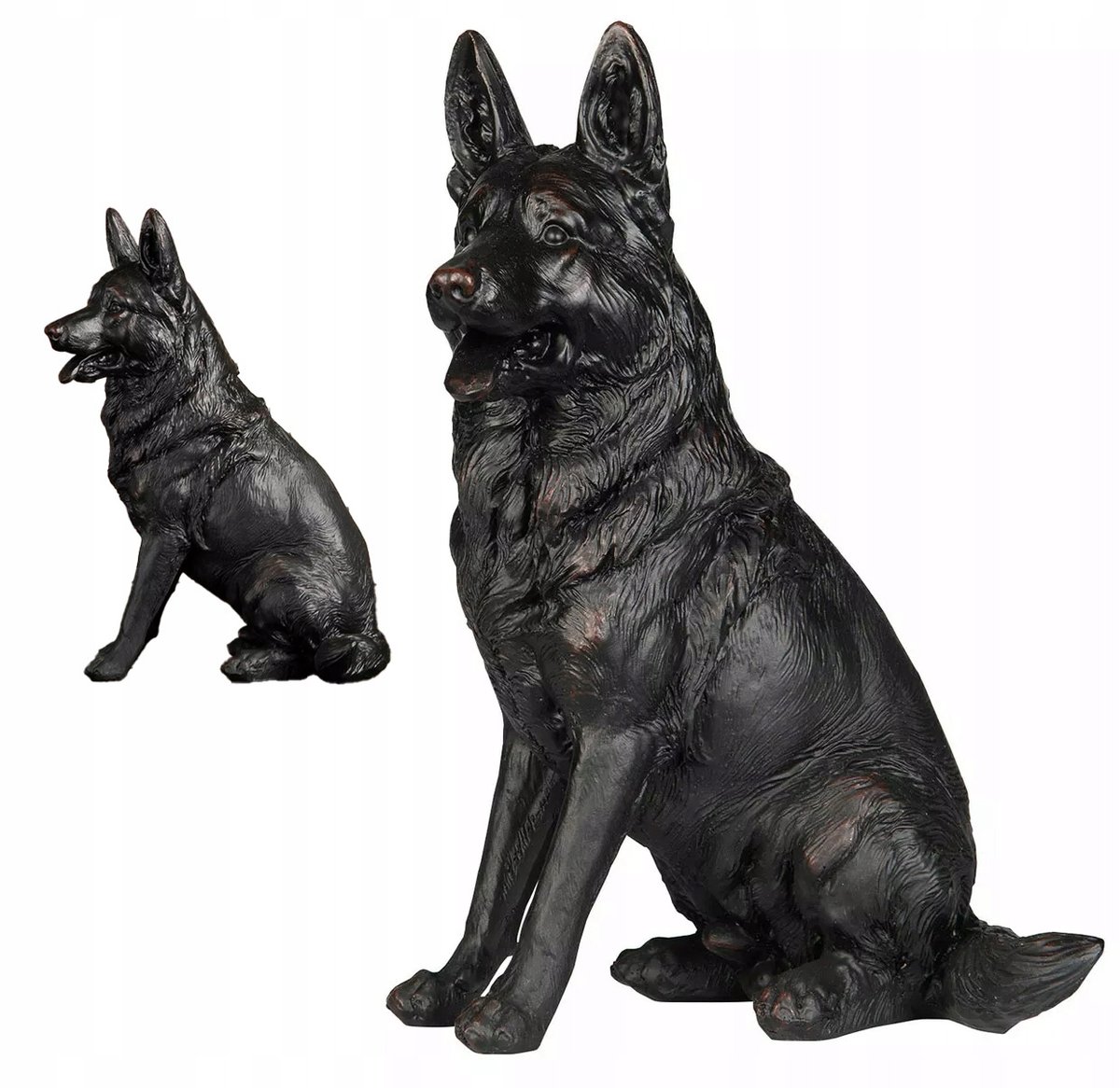 FIGURKA PSA SCHAFER dekoracyjna czarna pies ozdoba dekoracja do salonu 22cm