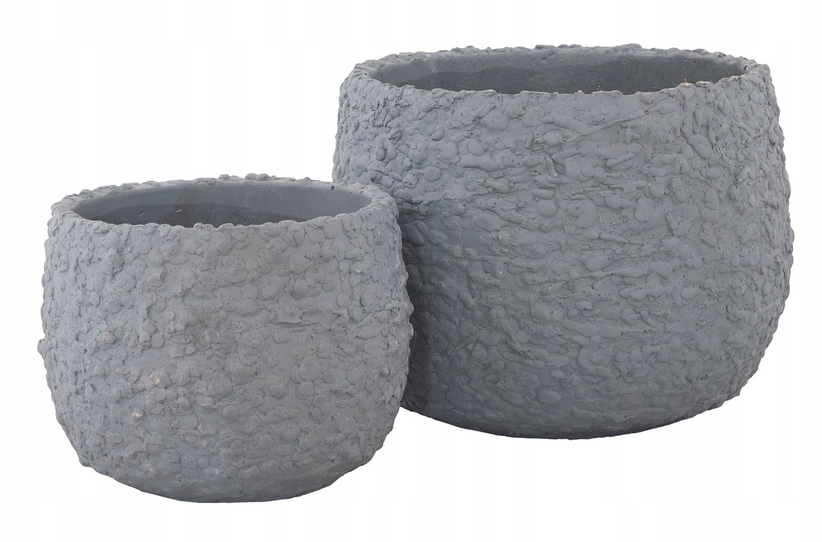 2 szt. DONICA ABRA grafitowa BETONOWA