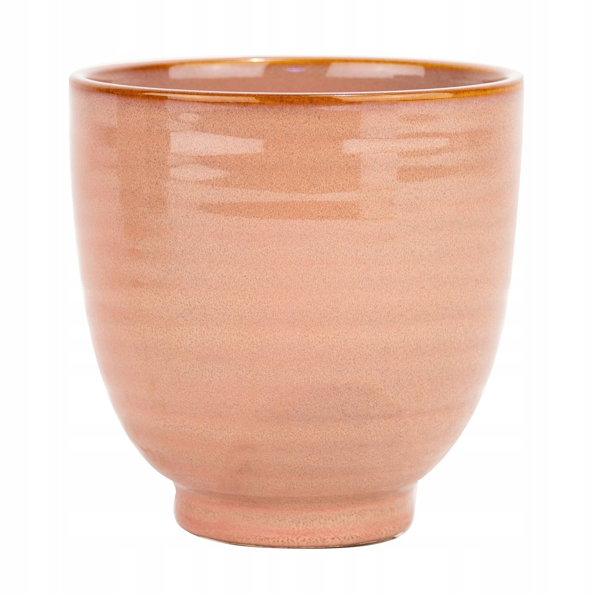 OSŁONKA NA DONICZKĘ 14cm WYSOKA ceramiczna okrągła skandynawska połysk