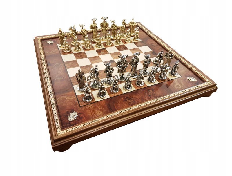 Italian Chess Landsknecht+Chess Board Elm Briar Rwood 48 Frame Special