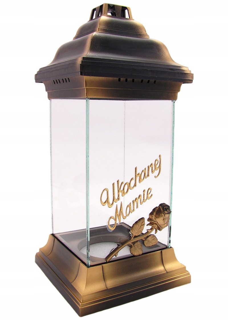 Znicz szklany lampion dla mamy ukochanej mamie