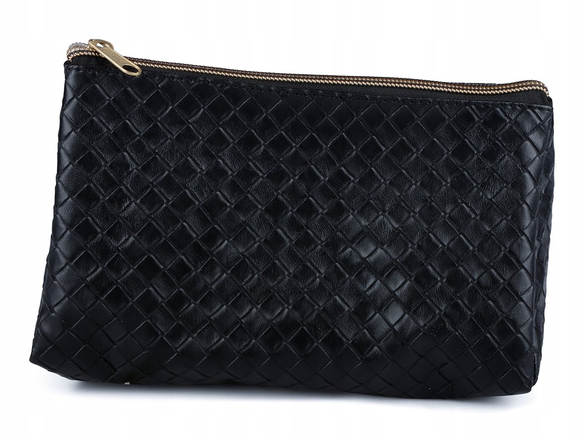 KOSMETYCZKA UNISEX EKO-SKÓRA czarna