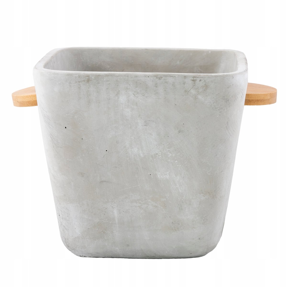 OSŁONKA NA DONICZKĘ KWADRATOWA BETONOWA 17cm szara na balkon taras kwiaty