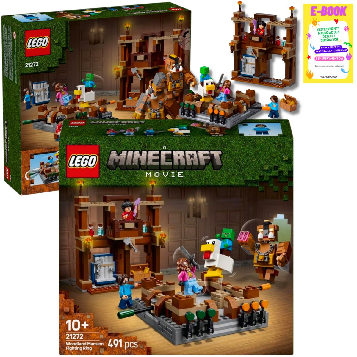 LEGO NOWOŚCI : MINECRAFT Ring w Leśnym dworze KLOCKI PREZENT + EBOOK