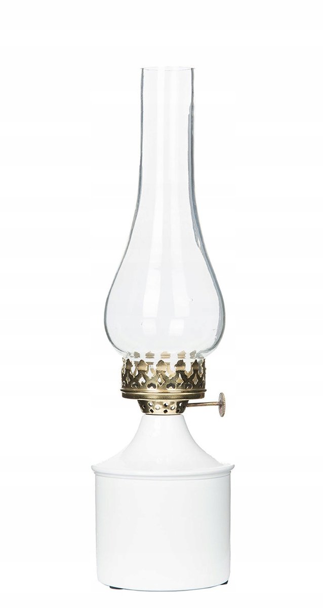 ŚWIECZNIK tealight OLJA biały wys. 34cm