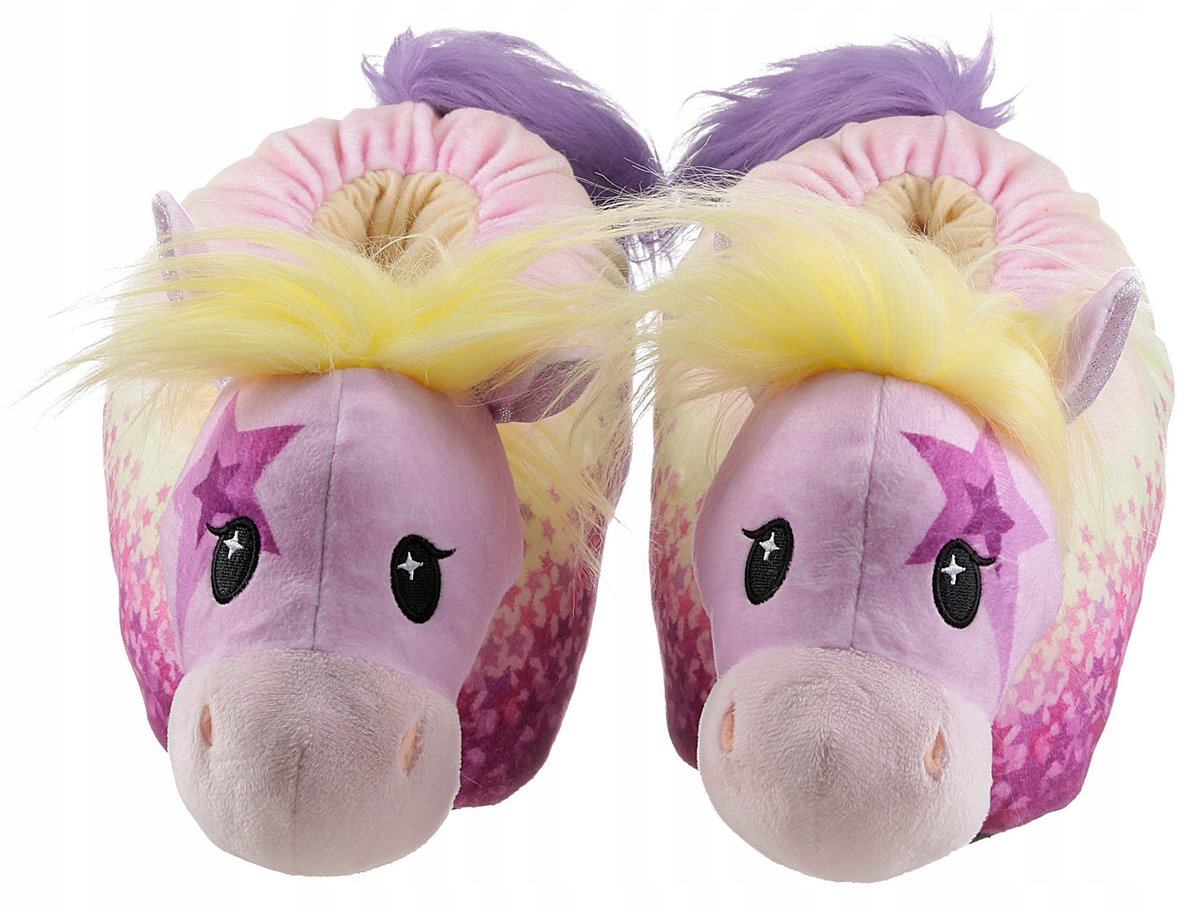 Pluszowe kapcie bambosze NICI Candydust Pony KUCYKI z gwiazdkami r. 38-41