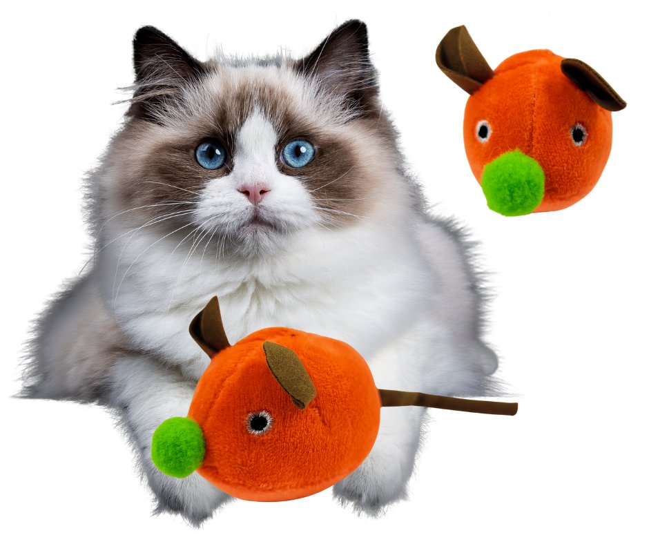 Mysz Myszka dla kota Pisząca Pluszowa zabawka na baterie