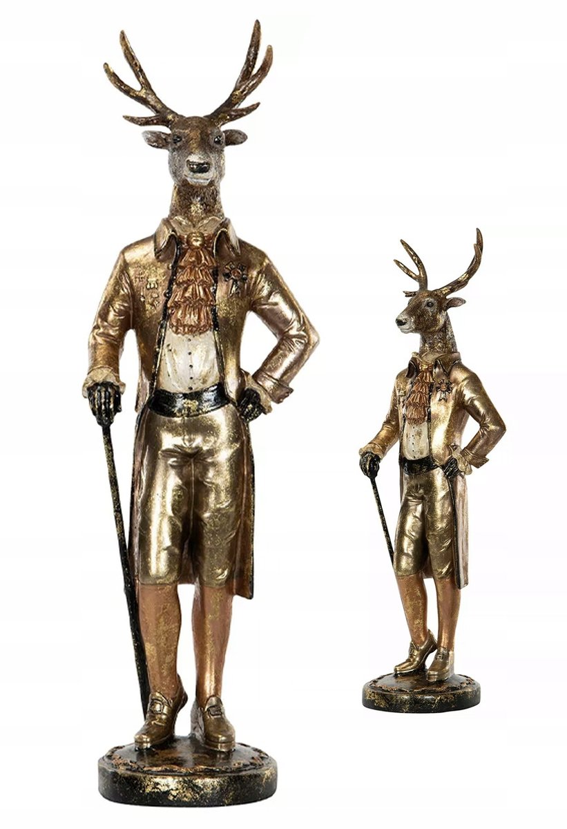 FIGURKA JELEŃ dekoracyjna ozdoba do salonu wysoka na prezent 54cm